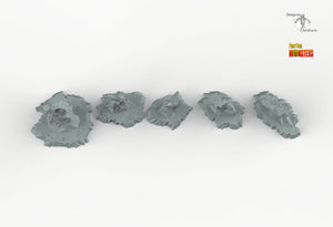 Sharp Glacier - Ice Shards - Print Your Monsters Fantastic Plants and Rocks Terrain Wargaming D&D DnD