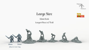 Sharp Glacier - Ice Shards - Print Your Monsters Fantastic Plants and Rocks Terrain Wargaming D&D DnD
