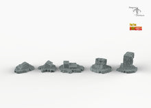 Load image into Gallery viewer, Temple Ruins - Print Your Monsters Fantastic Plants and Rocks Resin Terrain Wargaming D&amp;D DnD