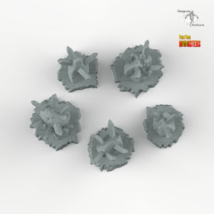 Trap Rocks - Print Your Monsters Fantastic Plants and Rocks Resin Terrain Wargaming D&D DnD