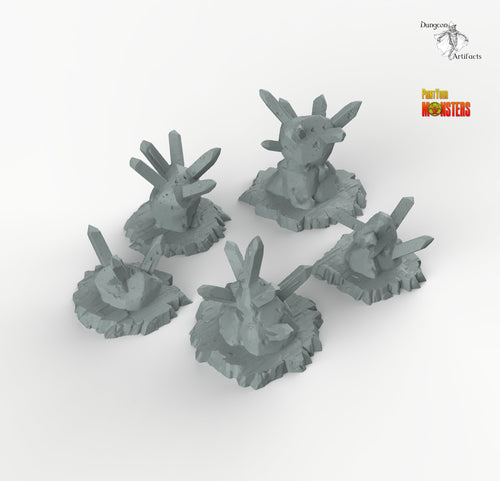 Trap Rocks - Print Your Monsters Fantastic Plants and Rocks Resin Terrain Wargaming D&D DnD