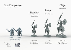 Draugr Cavalry - Barrow Wights - Asgard Rising Skeleton Army Wargaming Undead Miniatures D&D DnD