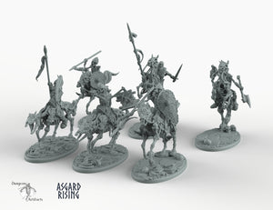 Draugr Cavalry - Barrow Wights - Asgard Rising Skeleton Army Wargaming Undead Miniatures D&D DnD