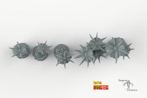Venemous Flowers - Print Your Monsters Fantastic Plants and Rocks Resin Terrain Wargaming D&D DnD