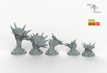 Load image into Gallery viewer, Venemous Flowers - Print Your Monsters Fantastic Plants and Rocks Resin Terrain Wargaming D&amp;D DnD