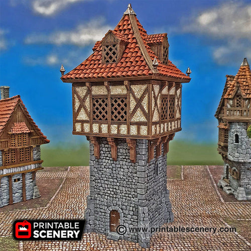 Port Winterdale Watchtower - Shadowfey Wilds 15mm 28mm 32mm Wargaming Terrain D&D, DnD