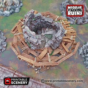 Hermit's Tower - Wizard Tower - Shadowfey Wilds 15mm 28mm 32mm Wargaming Terrain D&D, DnD
