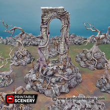 Load image into Gallery viewer, The Shadowgate - Shadowfey Wilds 15mm 28mm 32mm Wargaming Terrain D&amp;D, DnD