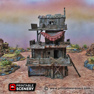 Slum Stacks - 28mm 20mm 32mm Brave New Worlds Wasteworld Gaslands Terrain D&D DnD