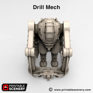 Drill Mech - Brave New Worlds Sanctuary-17 Miniatures Wargaming D&D DnD
