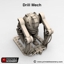 Load image into Gallery viewer, Drill Mech - Brave New Worlds Sanctuary-17 Miniatures Wargaming D&amp;D DnD