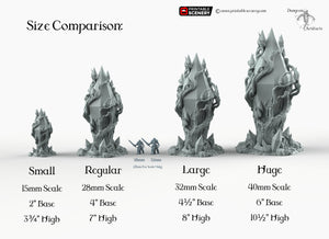 Corrupted Feyheart - 28mm 32mm 40mm Printable Scenery Shadowfey Wilds Terrain Wargaming D&D DnD