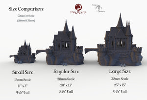 Dracul Small Chapel - 15mm 28mm 32mm Dracula Dark Realms Medieval Scenery Mansion Wargaming Terrain Scatter D&D DnD