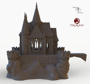 Dracul Small Chapel - 15mm 28mm 32mm Dracula Dark Realms Medieval Scenery Mansion Wargaming Terrain Scatter D&D DnD
