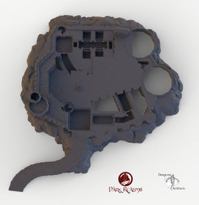 Dracul Castle Base - 15mm 28mm 32mm Dracula Dark Realms Medieval Scenery Dungeon Wargaming Terrain Scatter D&D DnD