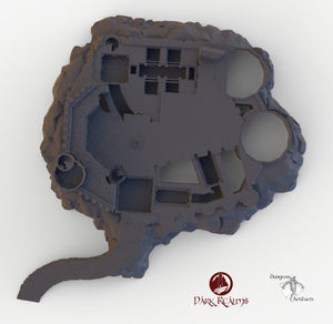 Dracul Castle Base - 15mm 28mm 32mm Dracula Dark Realms Medieval Scenery Dungeon Wargaming Terrain Scatter D&D DnD