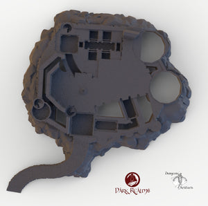 Dracul Castle Base - 15mm 28mm 32mm Dracula Dark Realms Medieval Scenery Dungeon Wargaming Terrain Scatter D&D DnD