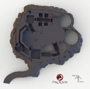 Dracul Castle Base - 15mm 28mm 32mm Dracula Dark Realms Medieval Scenery Dungeon Wargaming Terrain Scatter D&D DnD