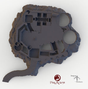 Dracul Castle Base - 15mm 28mm 32mm Dracula Dark Realms Medieval Scenery Dungeon Wargaming Terrain Scatter D&D DnD
