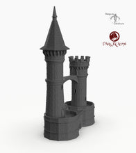 Load image into Gallery viewer, Dracul Tall Towers - 15mm 28mm 32mm Dracula Dark Realms Medieval Scenery Mansion Wargaming Terrain Scatter D&amp;D DnD