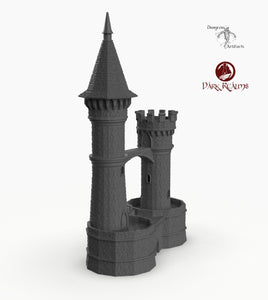 Dracul Tall Towers - 15mm 28mm 32mm Dracula Dark Realms Medieval Scenery Mansion Wargaming Terrain Scatter D&D DnD