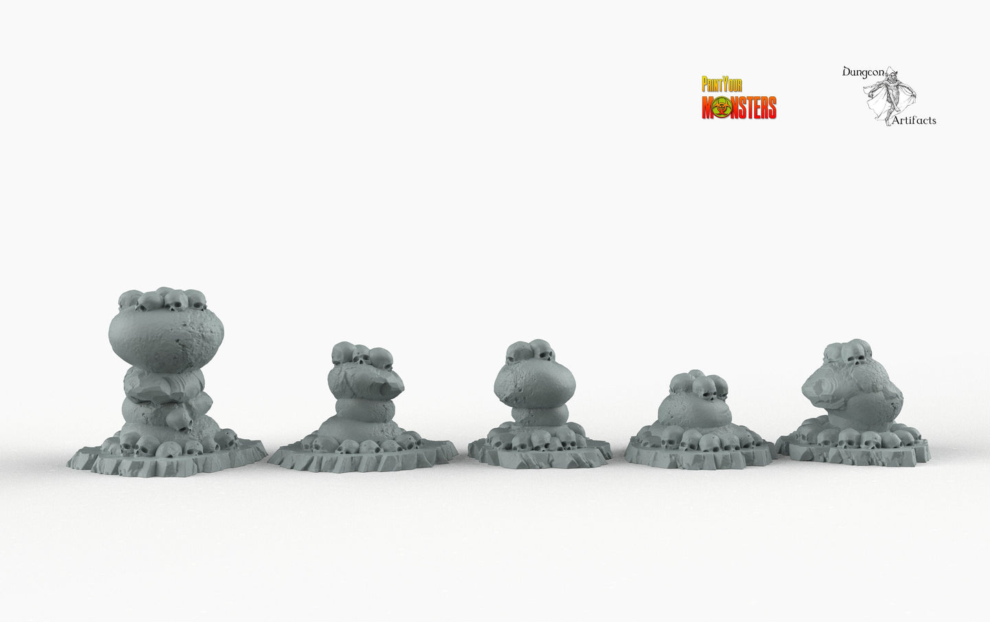 Ancient Cannibal Stones - Print Your Monsters Fantastic Plants and Rocks Resin Terrain Wargaming D&D DnD