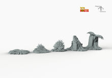 Load image into Gallery viewer, Aztec Plants - Print Your Monsters Fantastic Plants and Rocks Resin Terrain Wargaming D&amp;D DnD
