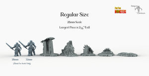 Aztec Plants - Print Your Monsters Fantastic Plants and Rocks Resin Terrain Wargaming D&D DnD