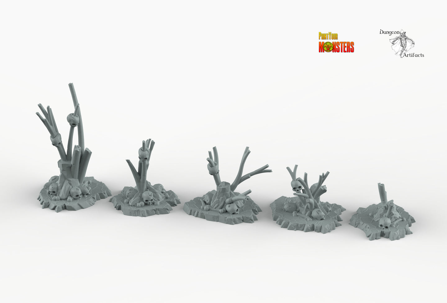 Cannibal Feast Branches - Print Your Monsters Fantastic Plants and Rocks Resin Terrain Wargaming D&D DnD