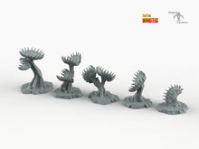 Load image into Gallery viewer, Carnivorous Plants - Print Your Monsters Fantastic Plants and Rocks Resin Terrain Wargaming D&amp;D DnD