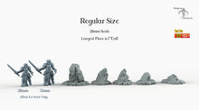 Load image into Gallery viewer, Celtic Snow Stones - Print Your Monsters Fantastic Plants and Rocks Resin Terrain Wargaming D&amp;D DnD