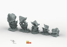 Load image into Gallery viewer, Dangerous Mushrooms - Print Your Monsters Fantastic Plants and Rocks Resin Terrain Wargaming D&amp;D DnD