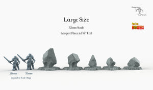 Demonic Basalt - Print Your Monsters Fantastic Plants and Rocks Resin Terrain Wargaming D&D DnD
