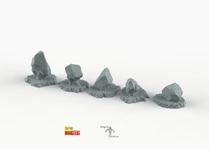 Demonic Basalt - Print Your Monsters Fantastic Plants and Rocks Resin Terrain Wargaming D&D DnD