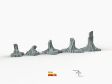 Load image into Gallery viewer, Dwarf Stones - Rock-Dwarf Print Your Monsters Fantastic Plants and Rocks Resin Terrain Wargaming D&amp;D DnD