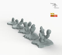Load image into Gallery viewer, Egyptian Cacti - Print Your Monsters Fantastic Plants and Rocks Resin Terrain Wargaming D&amp;D DnD