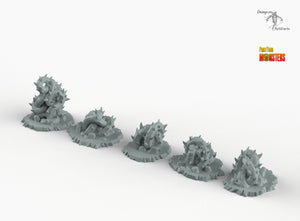 Giant Brambles - Print Your Monsters Fantastic Plants and Rocks Resin Terrain Wargaming D&D DnD