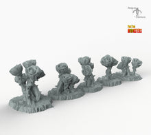 Load image into Gallery viewer, Giant Mystic Roses - Print Your Monsters Fantastic Plants and Rocks Resin Terrain Wargaming D&amp;D DnD