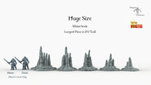 Load image into Gallery viewer, Ice Stalagmites - Print Your Monsters Fantastic Plants and Rocks Resin Terrain Wargaming D&amp;D DnD