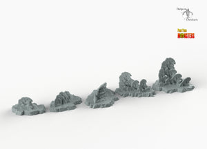 Icy Coral - Print Your Monsters Fantastic Plants and Rocks Resin Terrain Wargaming D&D DnD