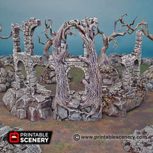 Load image into Gallery viewer, Court of the Shadow King - Shadowfey Wilds 15mm 28mm 32mm Wargaming Terrain D&amp;D, DnD