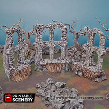 Load image into Gallery viewer, Court of the Shadow King - Shadowfey Wilds 15mm 28mm 32mm Wargaming Terrain D&amp;D, DnD