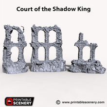 Load image into Gallery viewer, Court of the Shadow King - Shadowfey Wilds 15mm 28mm 32mm Wargaming Terrain D&amp;D, DnD