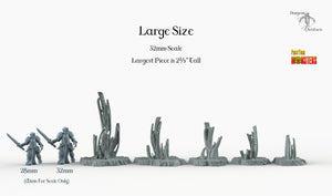 Martian Stalagmites - Print Your Monsters Fantastic Plants and Rocks Resin Terrain Wargaming D&D DnD
