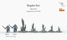 Load image into Gallery viewer, Martian Stalagmites - Print Your Monsters Fantastic Plants and Rocks Resin Terrain Wargaming D&amp;D DnD