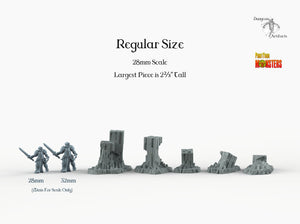 Sci-fi Ruins - Scifi Print Your Monsters Fantastic Plants and Rocks Resin Terrain Wargaming D&D DnD