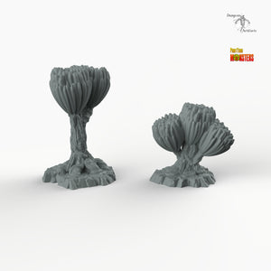 Sci-fi Unknown Flowers - Print Your Monsters Fantastic Plants Rocks Resin Terrain Wargaming D&D DnD