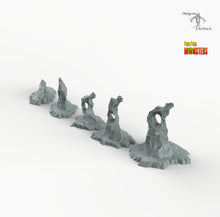 Load image into Gallery viewer, Sharp Glacier - Ice Shards - Print Your Monsters Fantastic Plants and Rocks Terrain Wargaming D&amp;D DnD