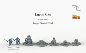 Clockwork Ruins - Steampunk Stones - Print Your Monsters Fantastic Plants and Rocks Terrain Wargaming