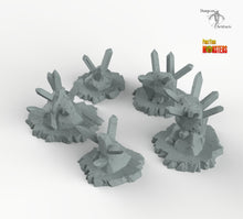 Load image into Gallery viewer, Trap Rocks - Print Your Monsters Fantastic Plants and Rocks Resin Terrain Wargaming D&amp;D DnD